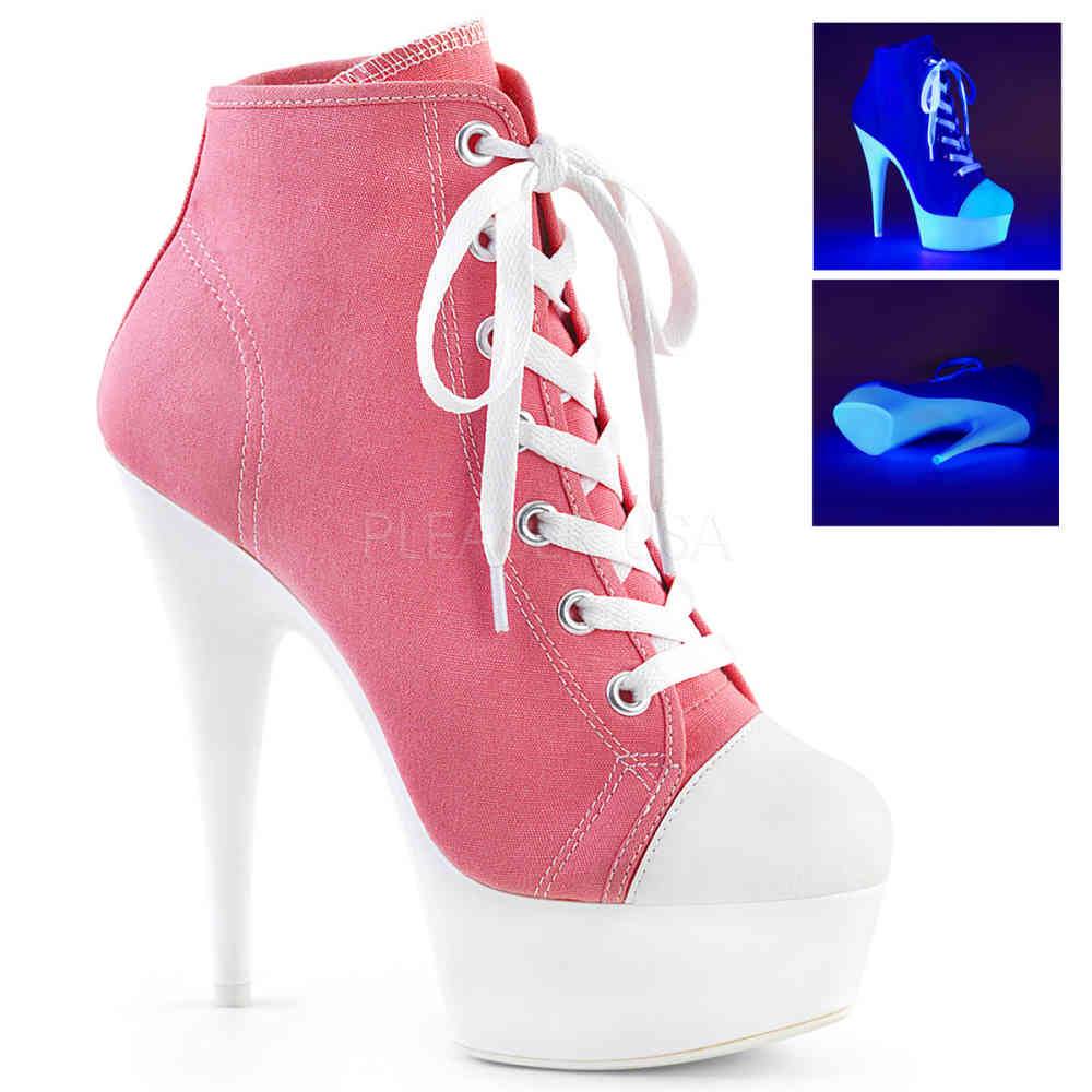Pleaser - DELIGHT600SK02 Platform Boots - Pink Product image